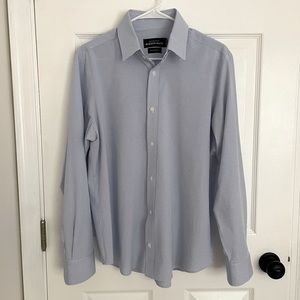 Mizzen + Main Leeward blue gingham shirt M